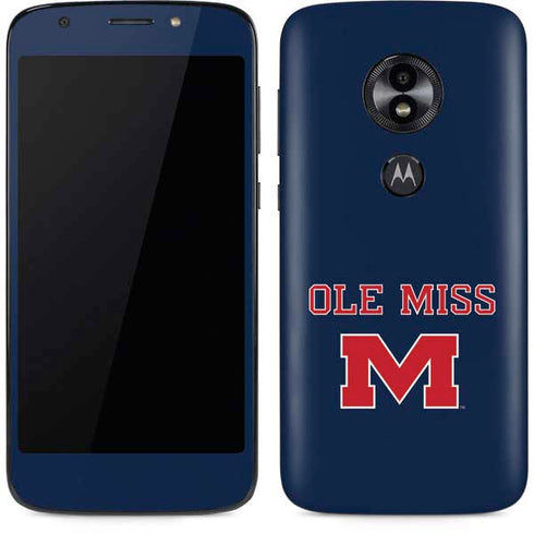 University of Mississippi Ole Miss Blue Moto E5 Play Skin